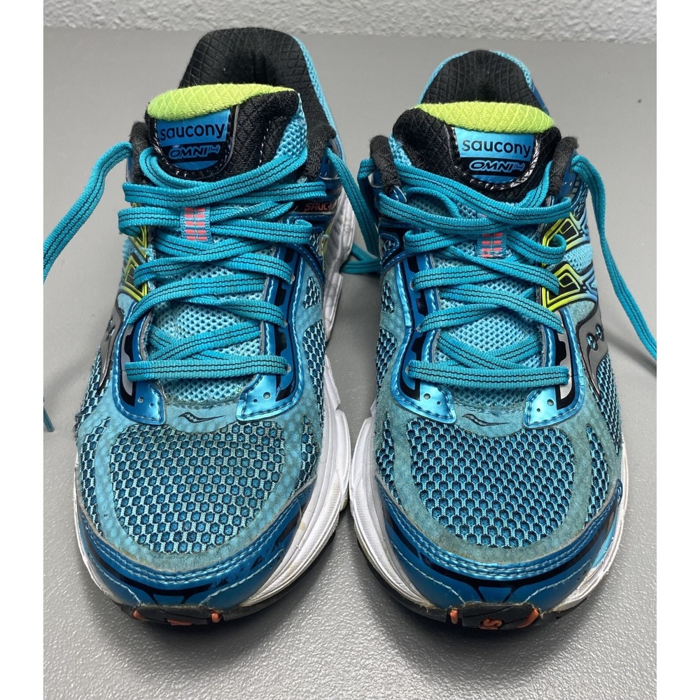 Saucony Omni 14 S10270-2 Women US 7.5 Running Shoes Blue White Athletic Sneakers - Picture 2 of 13
